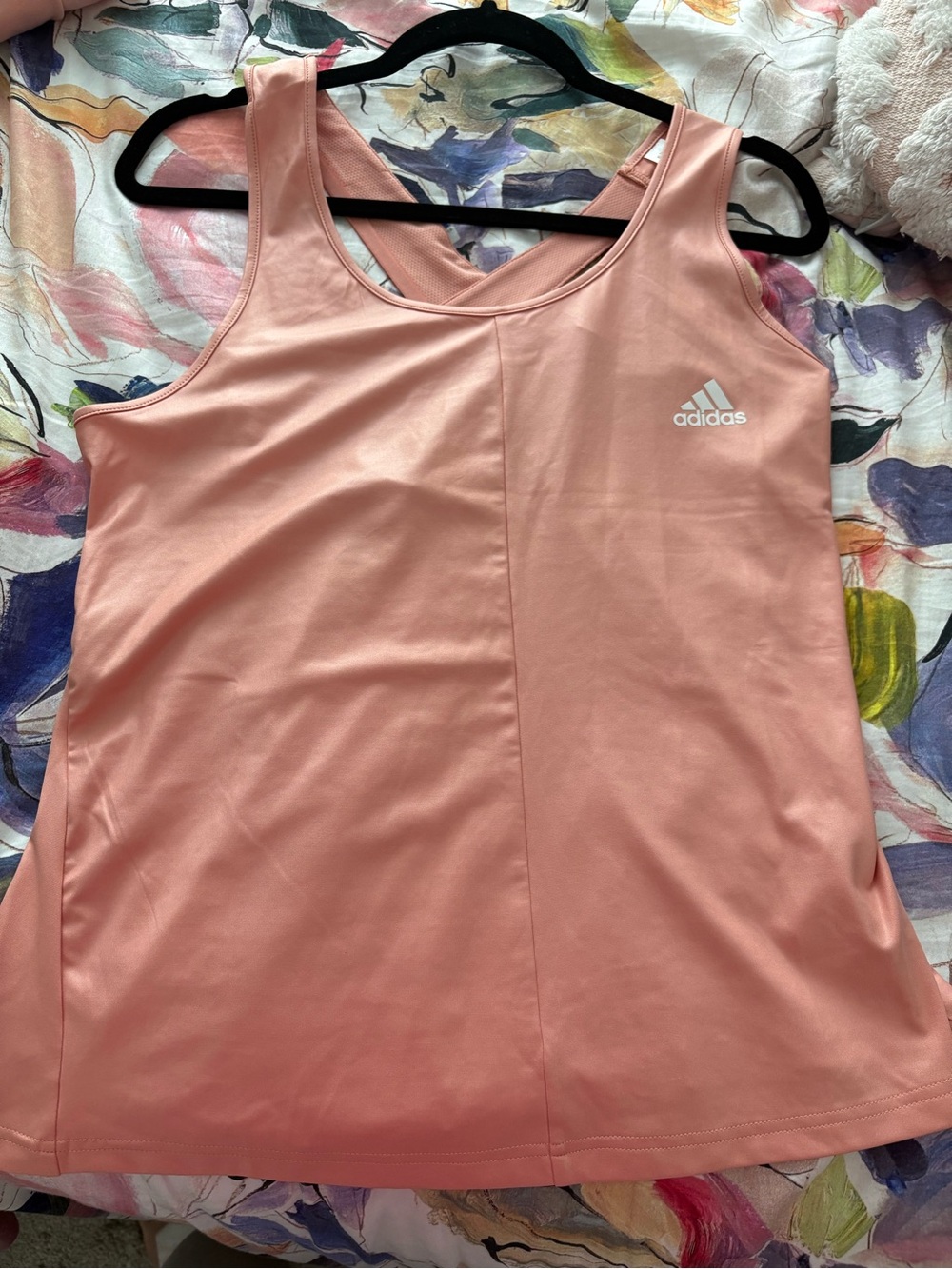 adidas Peach Racerback Performance Tank Womens size XL